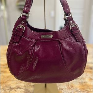Coach purple patent leather small purse